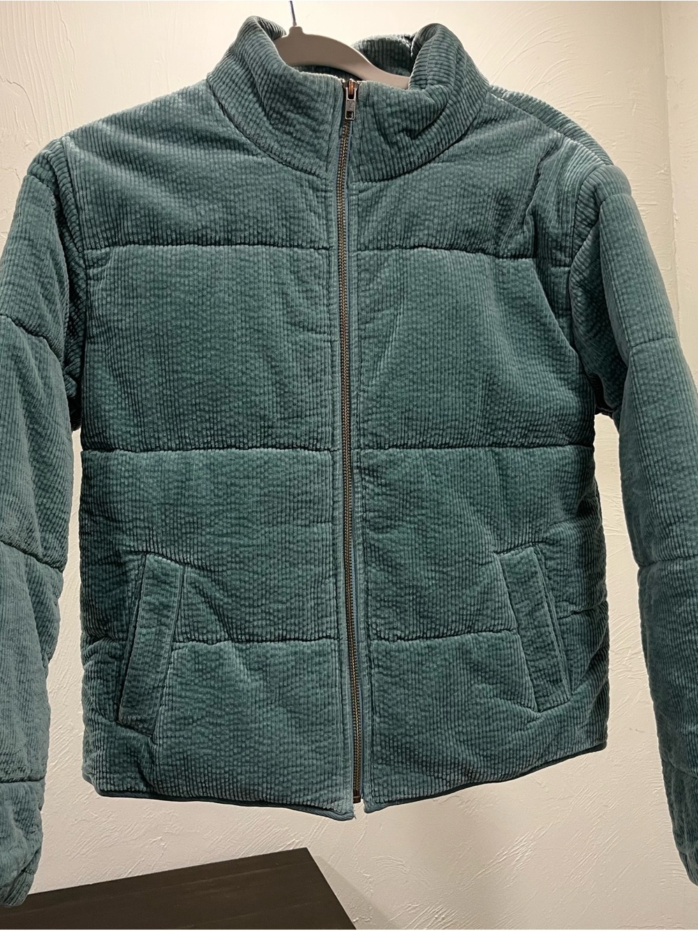 O'Neill Teal Corduroy Puffer Jacket small